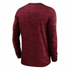 San Francisco 49ers 2025 NFL Sideline Nike Velocity Performance Long Sleeve T-Shirt Red Classic