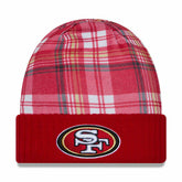 San Francisco 49ers 2024 NFL Sideline Statement New Era Knit Hat Red Taass sale