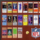 Super Bowl 60th Anniversary Ticket Collection NFL Frame Fashion