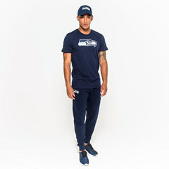 Seattle Seahawks Team Logo New Era NFL T-Shirt Navy Fashion