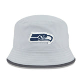 Seattle Seahawks 2025 NFL Training Camp New Era Stretch Bucket Hat CW Gray Taass US