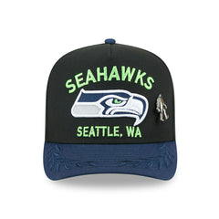 Seattle Seahawks 2025 NFL Draft New Era 59FIFTY A-Frame Fitted Cap Black Taass for sale