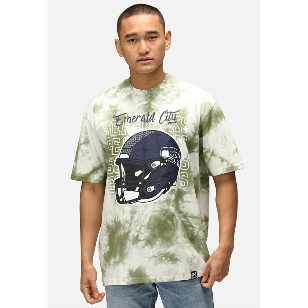 Seattle Seahawks Tie-Dye Recovered Relaxed NFL T-Shirt Taass US