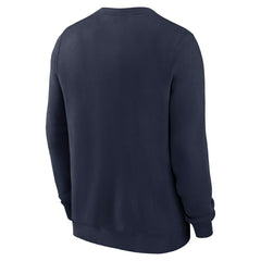 Seattle Seahawks Wordmark Nike Club Pullover Crew Navy Taass for sale