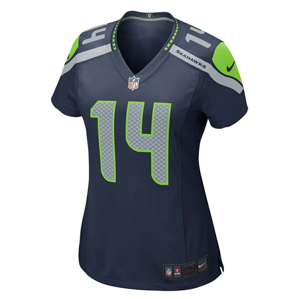 DK Metcalf #14 Seattle Seahawks Nike Game NFL Jersey Navy (WOMEN'S) Classic