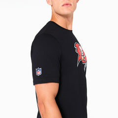 Tampa Bay Buccaneers Team Logo Football NFL T-Shirt Black Taass sale