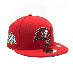 Tampa Bay Buccaneers Super Bowl XXXVII New Era 59FIFTY Fitted NFL Cap Red Taass sale