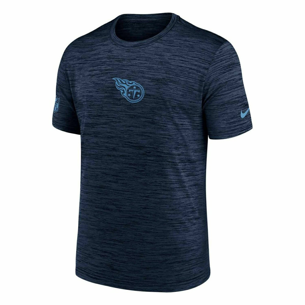Tennessee Titans 2025 NFL Sideline Nike Velocity Performance T-Shirt Navy Taass for sale