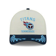 Tennessee Titans 2025 NFL Draft 9FORTY M-Crown A-Frame Snapback Cap Cream Taass US
