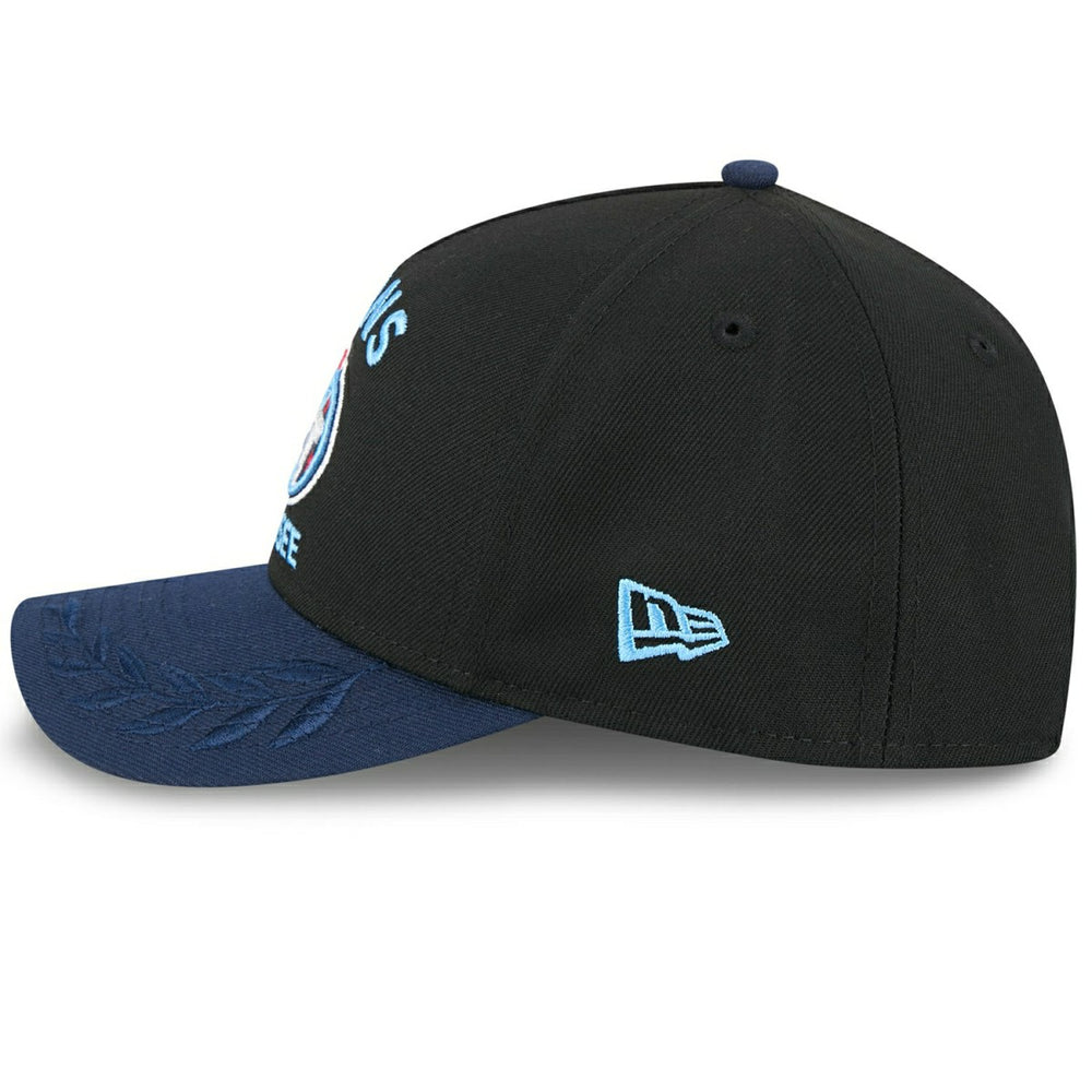 Tennessee Titans 2025 NFL Draft 9FORTY M-Crown A-Frame Snapback Cap Black Fashion