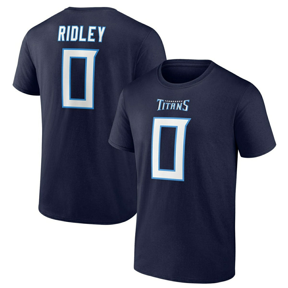 Calvin Ridley #0 Tennessee Titans Player NFL T-Shirt Navy Taass US