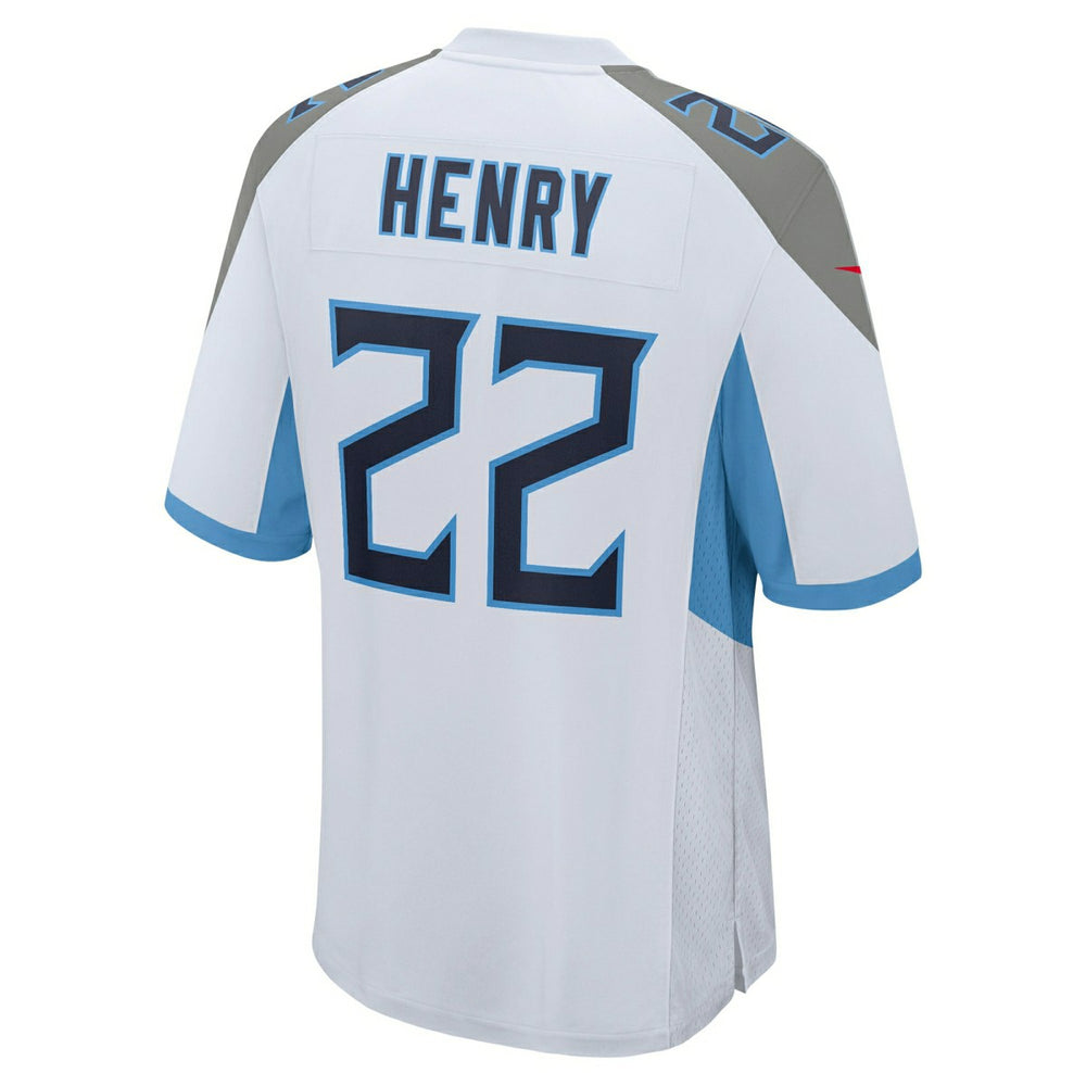 Derrick Henry #22 Tennessee Titans Nike Game NFL Football Jersey White Lifestyle