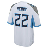 Derrick Henry #22 Tennessee Titans Nike Game NFL Football Jersey White Lifestyle