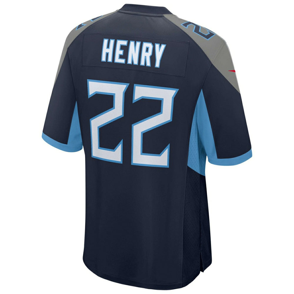 Derrick Henry #22 Tennessee Titans Nike Game NFL Football Jersey Navy Lifestyle