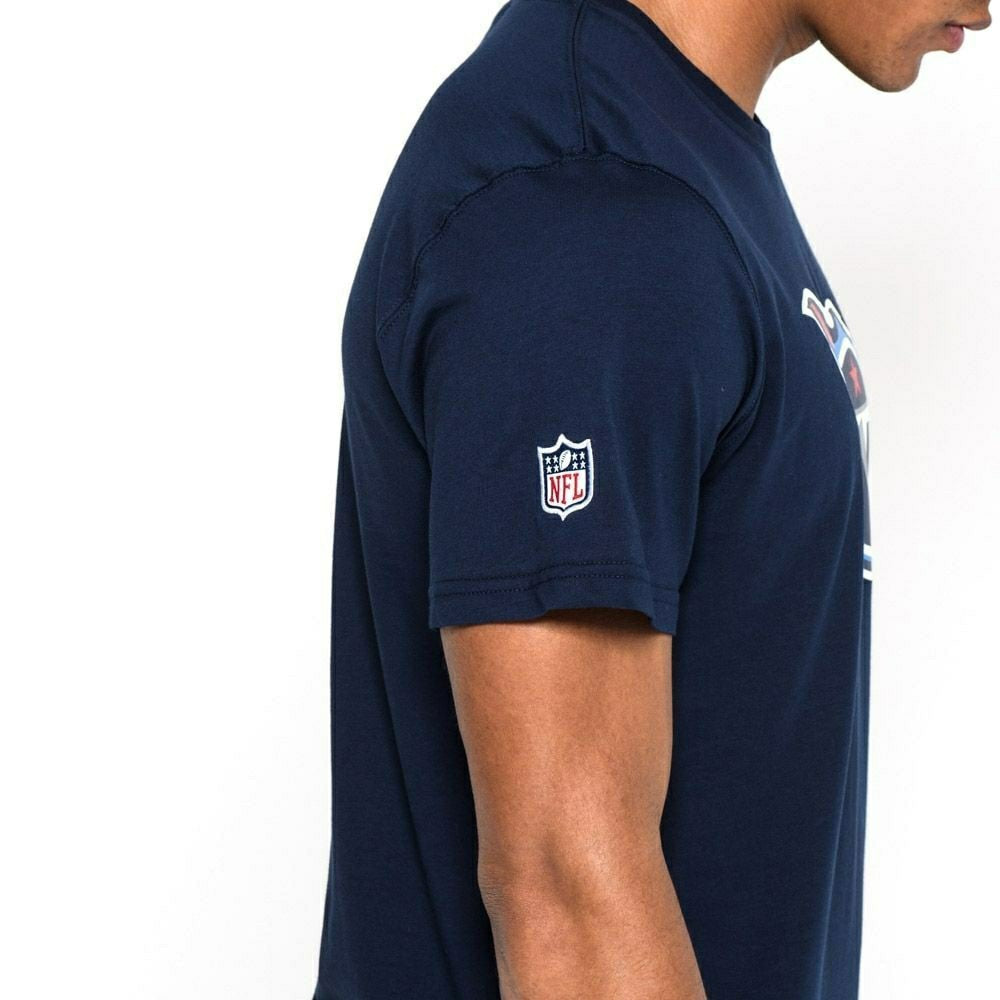 Tennessee Titans Team Logo Football NFL T-Shirt Navy Lifestyle
