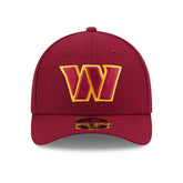 Washington Commanders NFL Team Logo New Era 9FORTY M-Crown Snapback Cap Burgundy Taass for sale