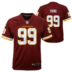 Chase Young #99 Washington Football Team Nike Game NFL Jersey Red (YOUTH) Lifestyle
