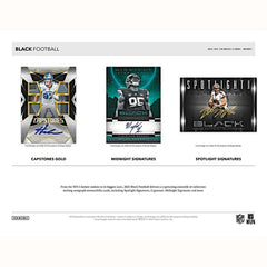 2025 Panini Black Football NFL Hobby Box Taass sale