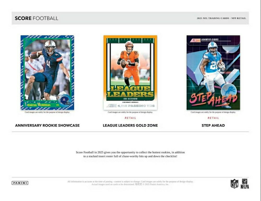 2025 Panini Score Football NFL Blaster Box Taass for sale