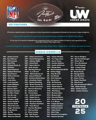 2025 Fanatics Under Wraps NFL Autographed Full Size Football Box Taass sale