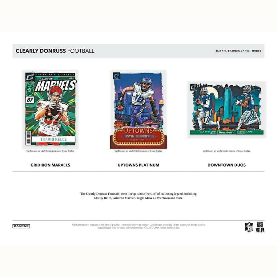 2024 Panini Clearly Donruss Football NFL Hobby Box Taass sale