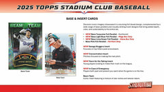 2025 Topps Stadium Club Baseball MLB Mega Box Fashion