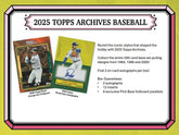 2025 Topps Archives Baseball MLB Hobby Pack Taass sale