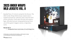 2025 Fanatics Under Wraps MLB Autographed Baseball Jersey Box Vol. 2 Fashion