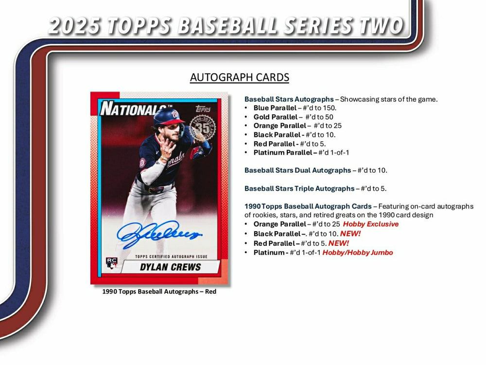 2025 Topps Series 2 Baseball MLB Jumbo Hobby Box Taass for sale