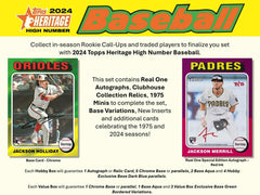 2024 Topps Heritage High Number Baseball MLB Blaster Box Taass US