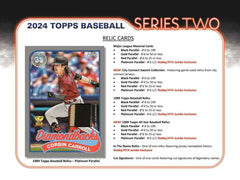 2024 Topps Series 2 Baseball MLB Jumbo Hobby Box Taass for sale