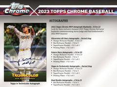 2023 Topps Chrome Baseball MLB Hobby Box Taass for sale