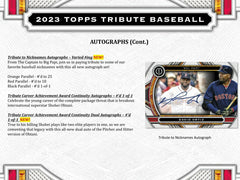 2023 Topps Tribute Baseball Hobby Box Taass US