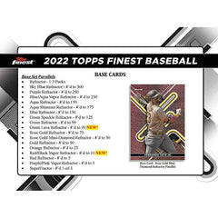 2022 Topps Finest Baseball MLB Hobby Box Classic