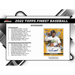 2022 Topps Finest Baseball MLB Hobby Box Classic