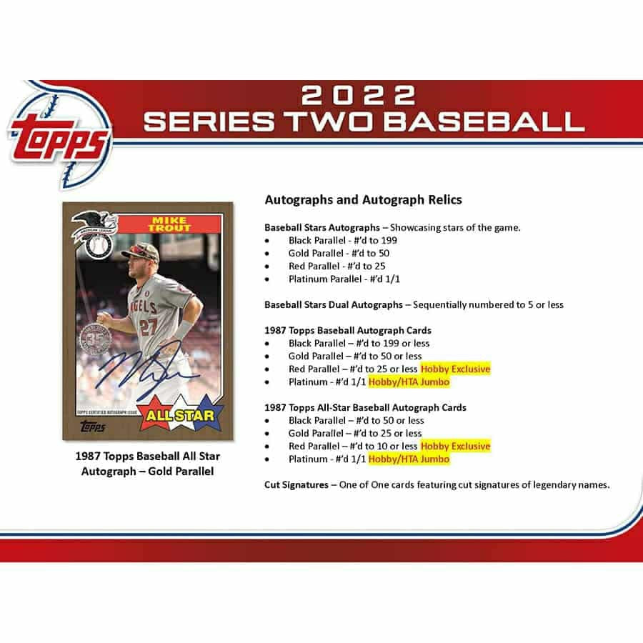 2022 Topps Series 2 Baseball Hobby Box MLB Lifestyle