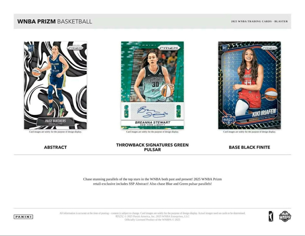 2025 Panini Prizm Basketball WNBA Blaster Box Fashion