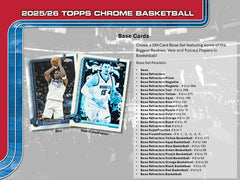 2025/26 Topps Chrome NBA Basketball Blaster Box Taass US