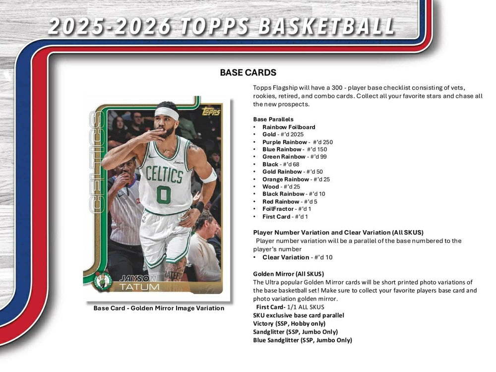 2025/26 Topps NBA Basketball JUMBO Hobby Box Fashion