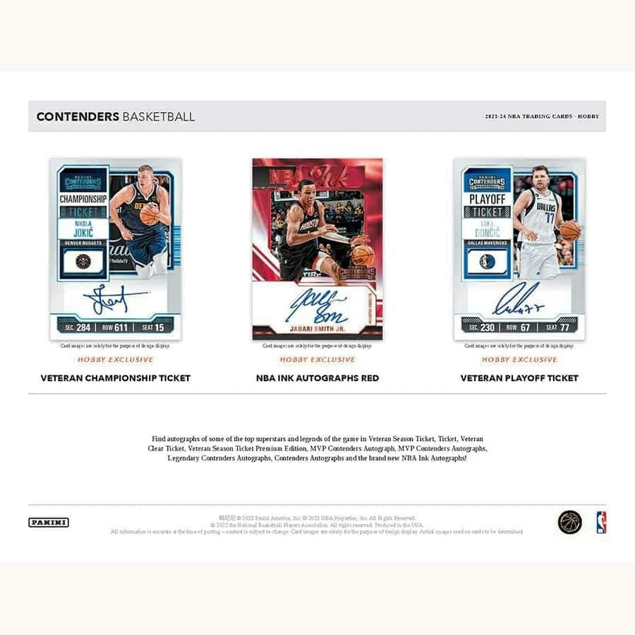 2023/24 Panini Contenders Basketball NBA Hobby Box Classic