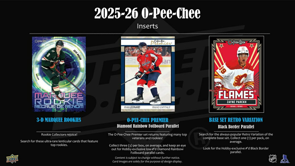 2025/26 Upper Deck O-Pee-Chee Hockey NHL Hobby Box Lifestyle