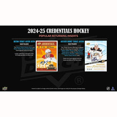 2024/25 Upper Deck Credentials Hockey NHL Hobby Box Taass US