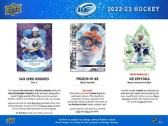 2022/23 Upper Deck Ice NHL Hockey Hobby Box Lifestyle