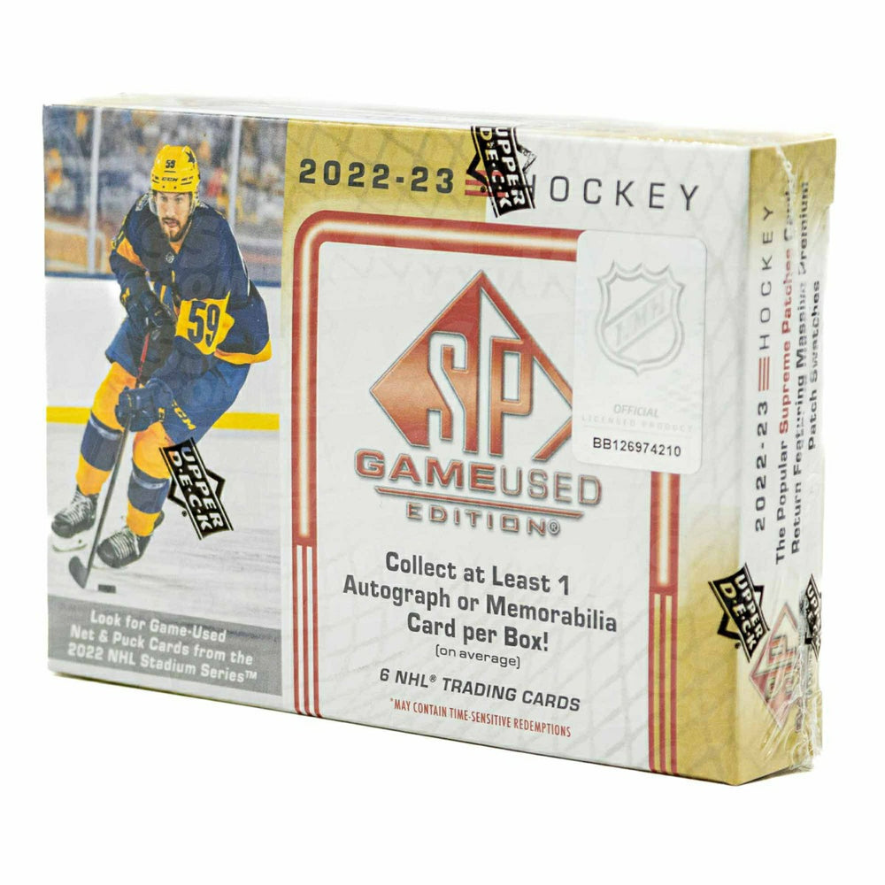 2022/23 Upper Deck SP Game Used NHL Hockey Hobby Box Taass US