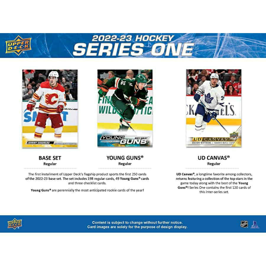 2022/23 Upper Deck Series 1 Hockey NHL Blaster Box Lifestyle