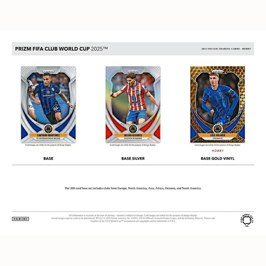 2025 Panini Prizm FIFA Club World Cup Football Hobby Box Taass US