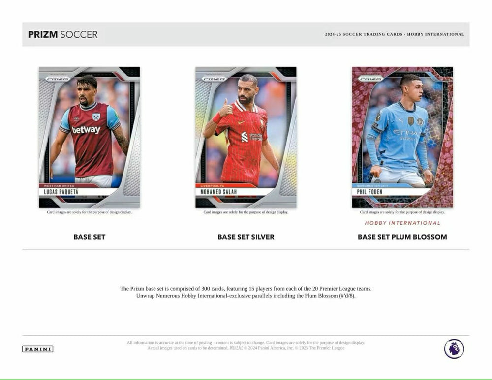 2024/25 Panini Prizm Premier League Soccer EPL International Hobby Box Taass US