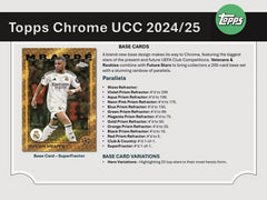 2024/25 Topps Chrome UEFA Club Competitions Football Blaster Box Taass sale