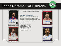 2024/25 Topps Chrome UEFA Club Competitions Football Blaster Box Taass sale