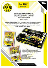 2023/24 Topps Borussia Dortmund BVB 09 China Edition Hobby Box Lifestyle